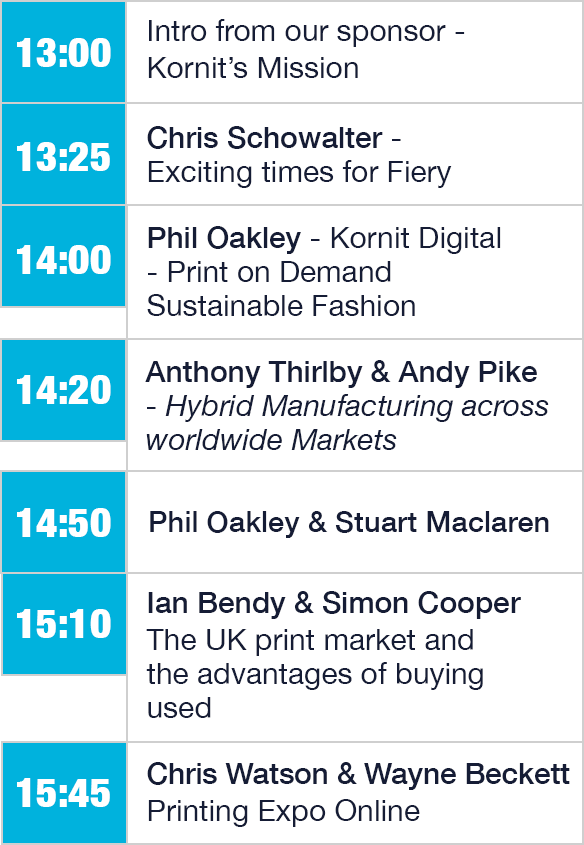 Industry Speaks Agenda